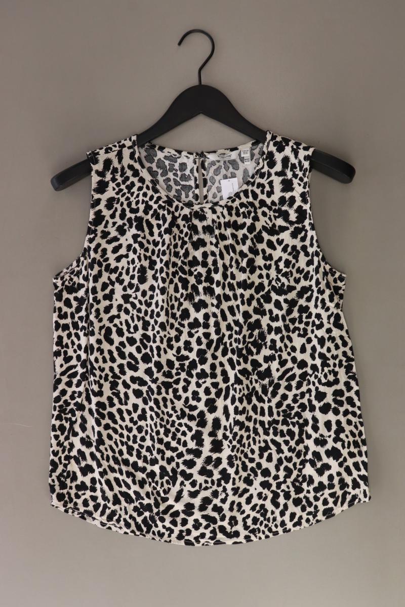 B.Young Ärmellose Bluse Gr. 38 mit Tierdruck creme aus Viskose