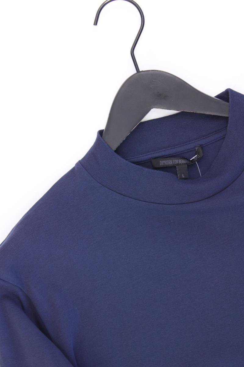 Drykorn Langarmpullover für Herren Gr. L blau