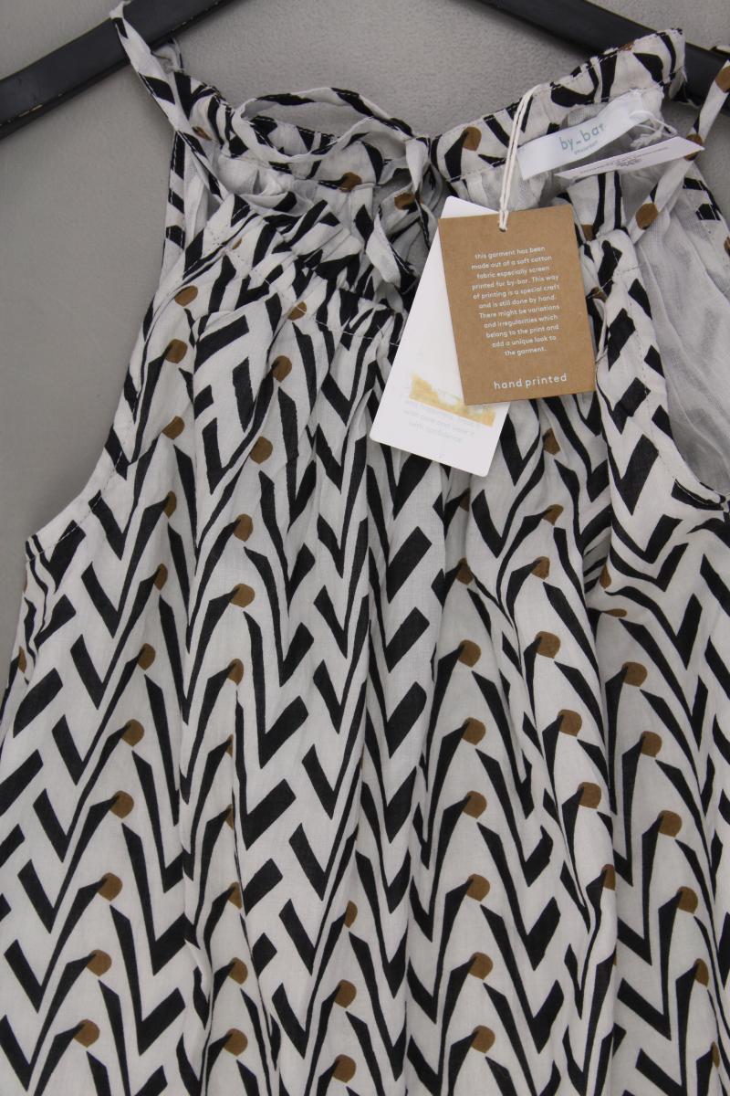 By Bar Amsterdam Vera Coconut Dress Maxikleid Gr. S geometrisches Muster Träger