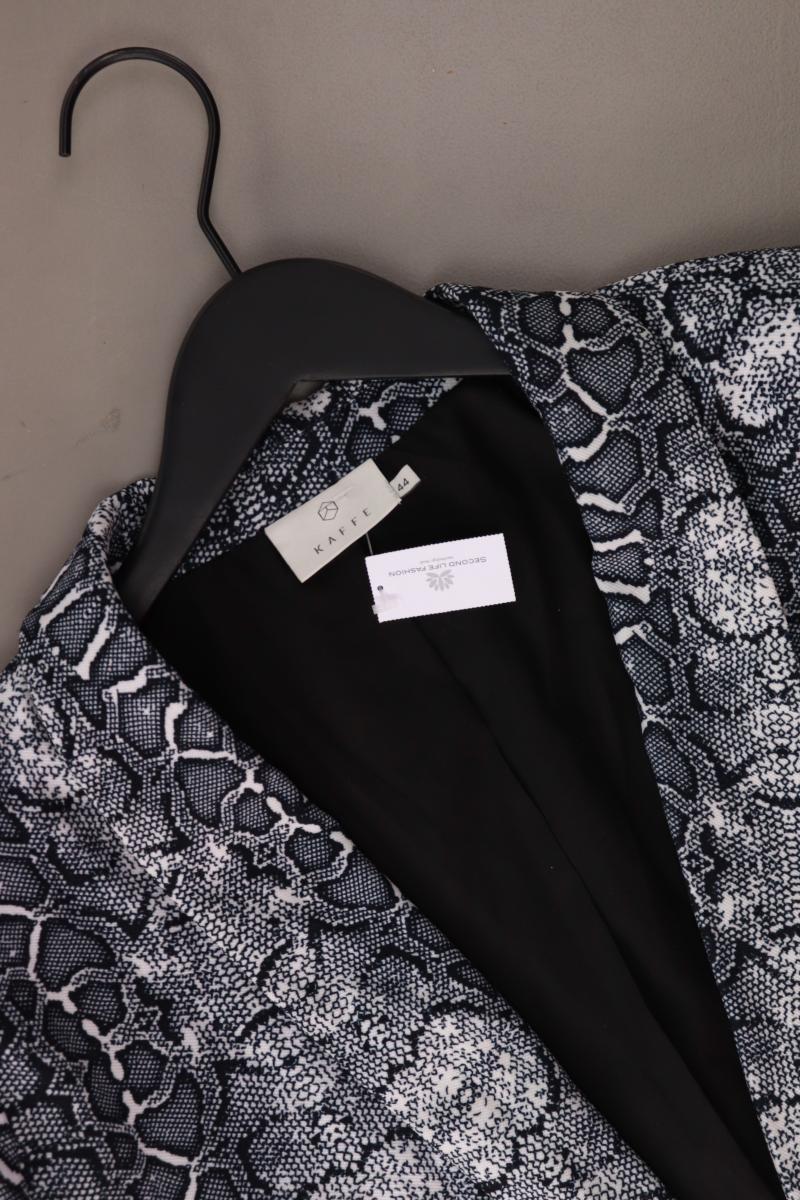 Kaffe Longblazer Gr. 44 mit Tierdruck blau aus Polyester