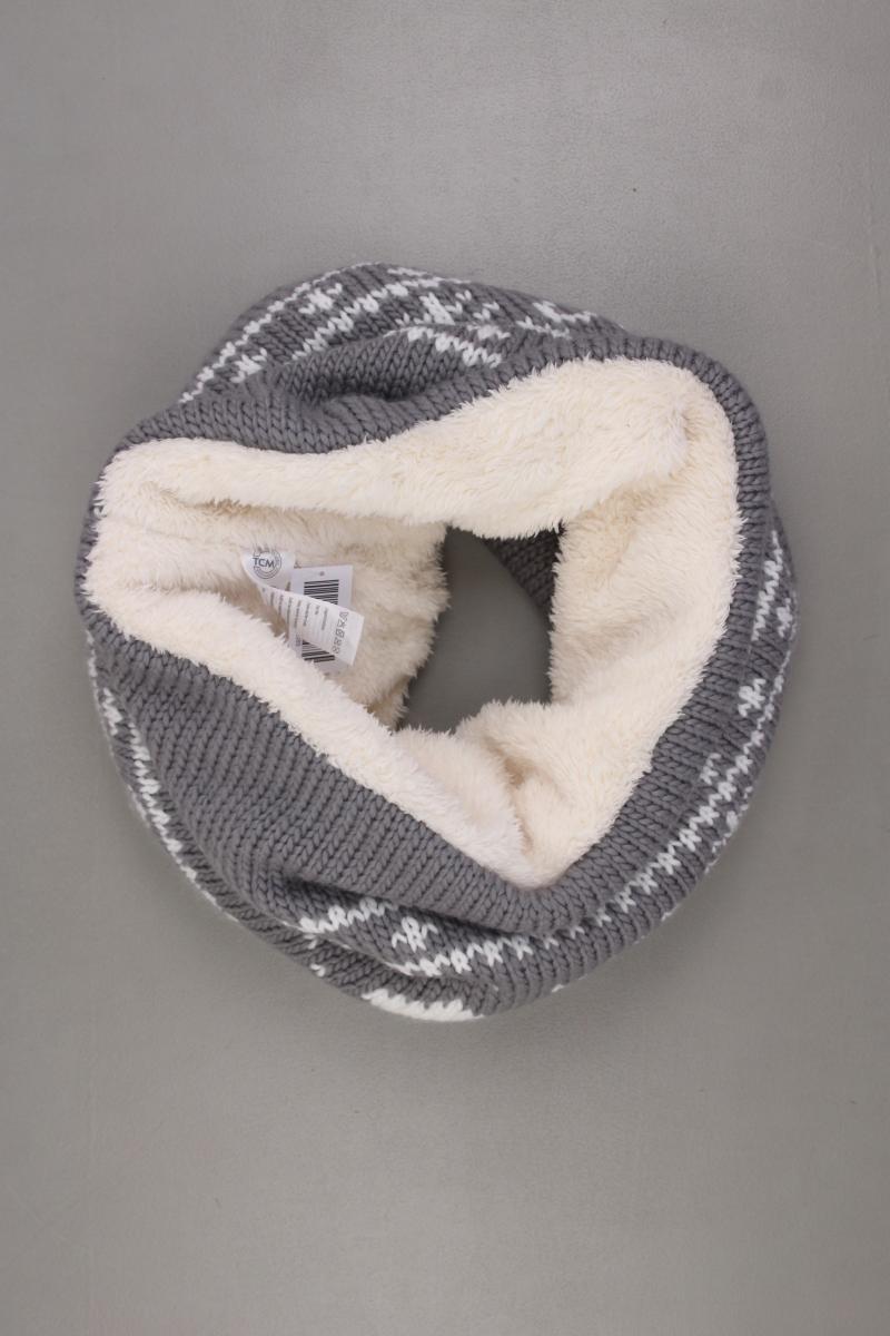 Tchibo Winter Loop mit Faire-Isle-Muster grau aus Polyacryl