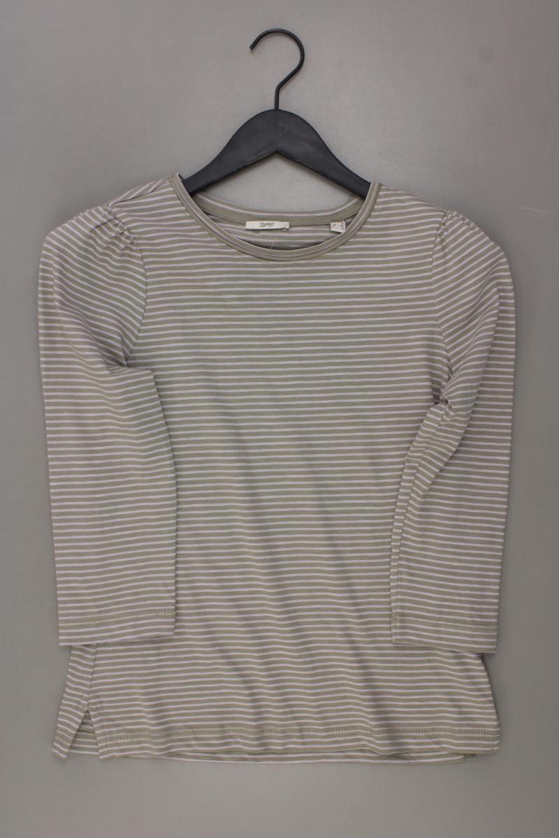Esprit Ringelshirt Gr. XS gestreift 3/4 Ärmel braun aus Baumwolle