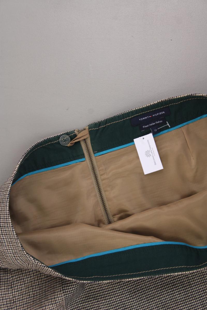 Tommy Hilfiger Rock Gr. UK 12 (L) hahnentritt braun aus Polyester