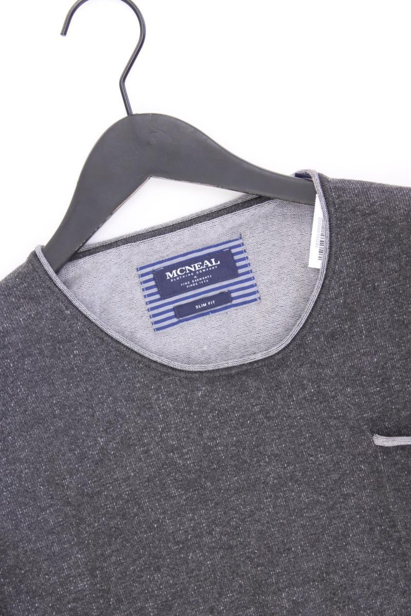 McNeal Feinstrickpullover für Herren Gr. XL grau aus Baumwolle