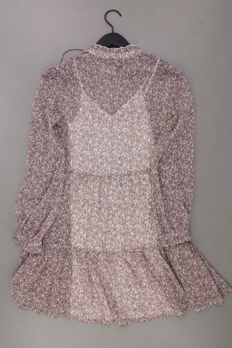 New Look Chiffonkleid Gr. 32 mit Blumenmuster Langarm rosa