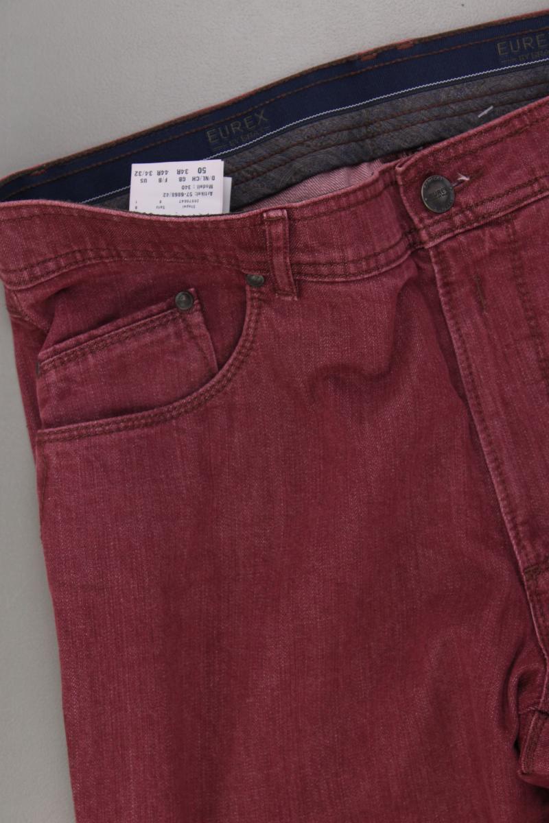Brax Straight Jeans für Herren Gr. 50 rot aus Baumwolle