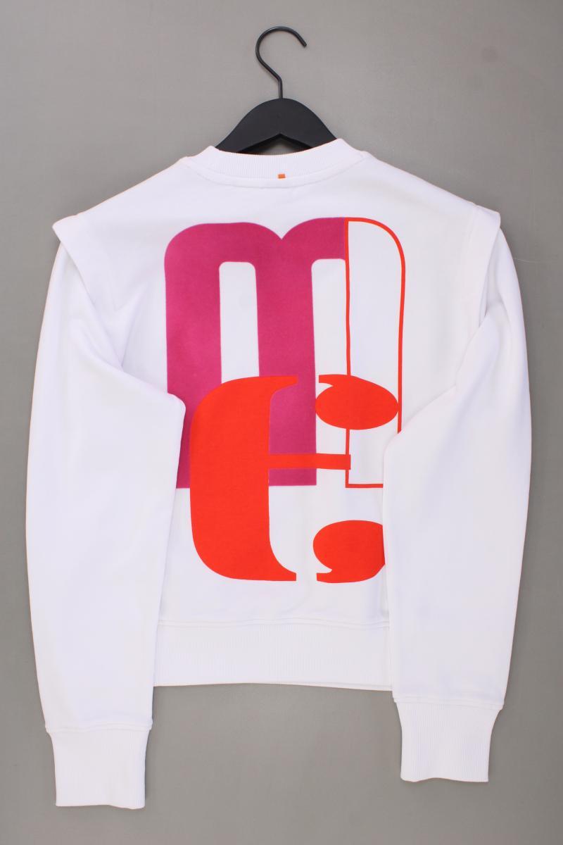 BOSS by Hugo Boss Langarmpullover für Herren Gr. S weiß aus Baumwolle