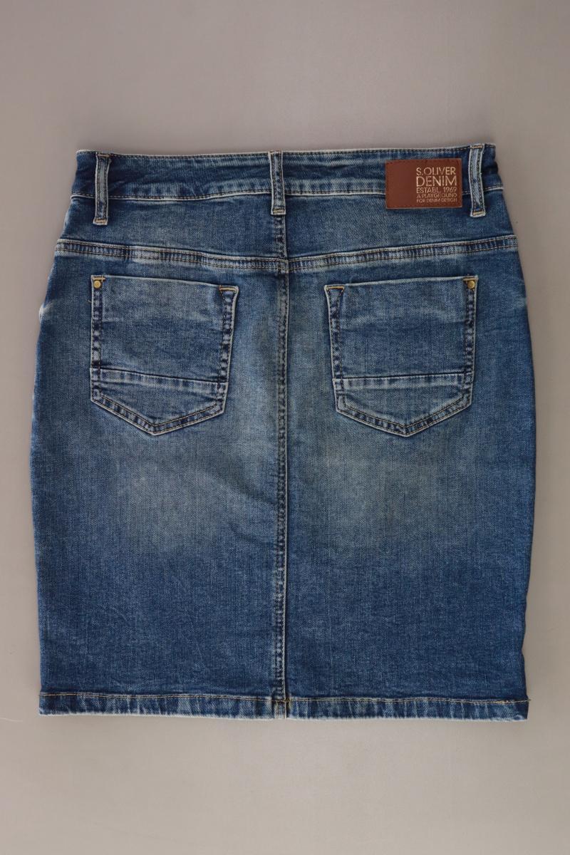 s.Oliver Jeansrock Gr. 36 blau aus Baumwolle