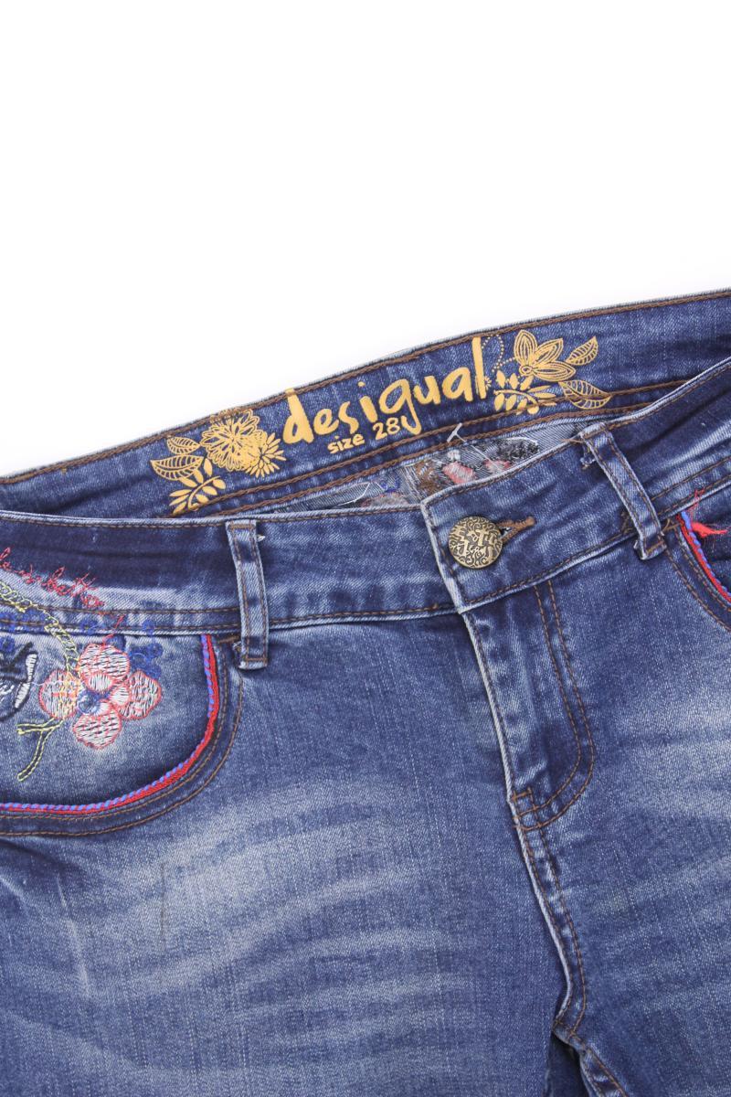 Desigual Skinny Jeans Gr. W28 blau aus Baumwolle