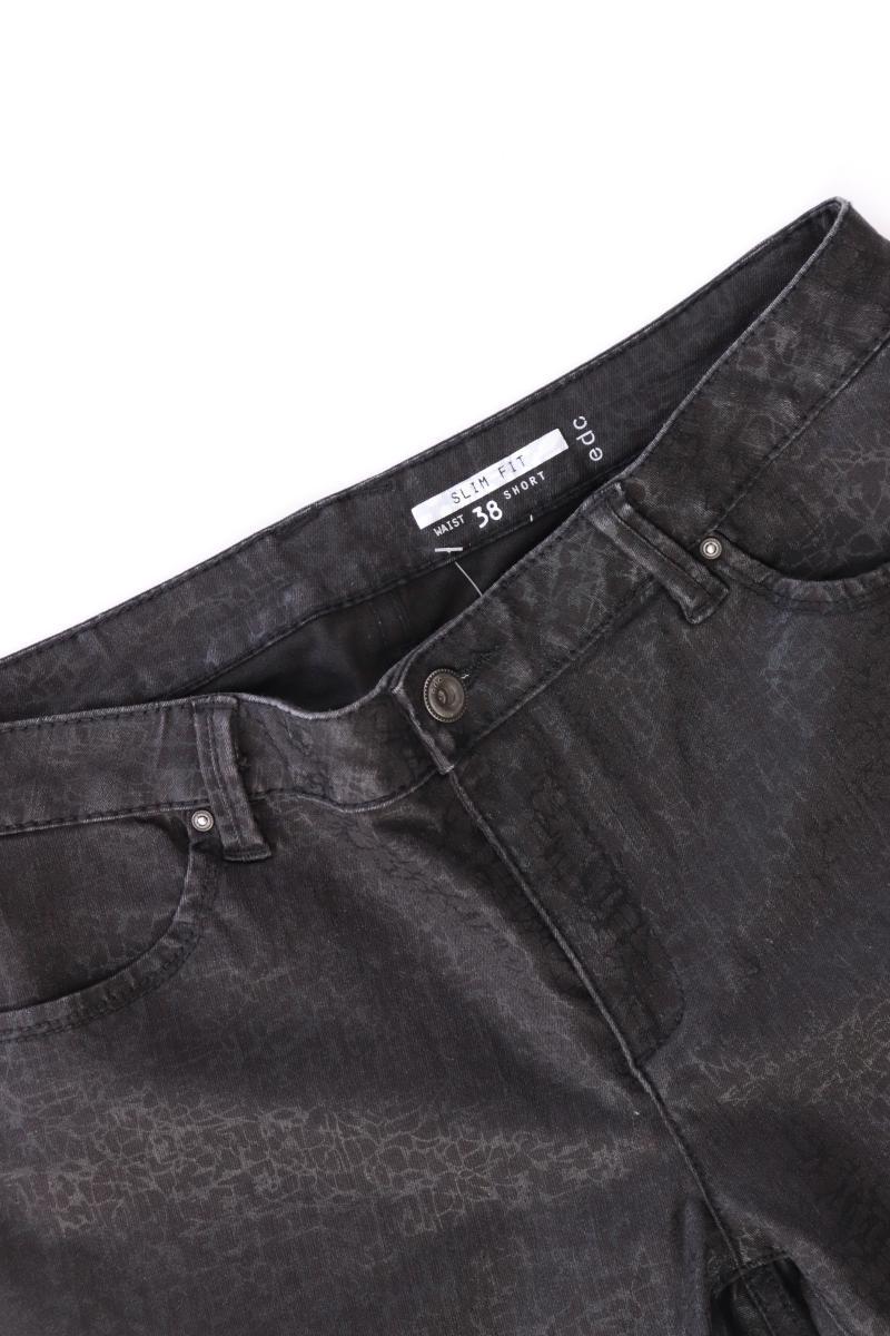 edc by Esprit Straight Jeans Gr. Kurzgröße 38 schwarz aus Baumwolle