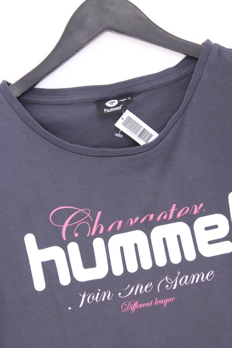 hummel Printshirt Gr. XL Kurzarm grau