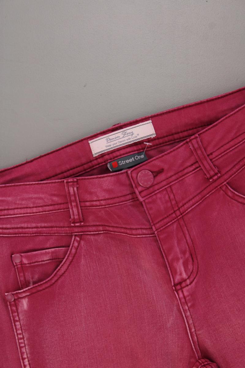 Street One Skinny Jeans Gr. W28 rot aus Baumwolle