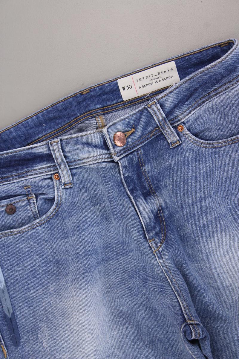 Esprit Skinny Jeans Gr. W30 blau aus Baumwolle