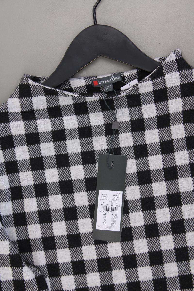 Street One Langarmpullover Gr. 40 kariert neu mit Etikett Neupreis: 39,99€! grau
