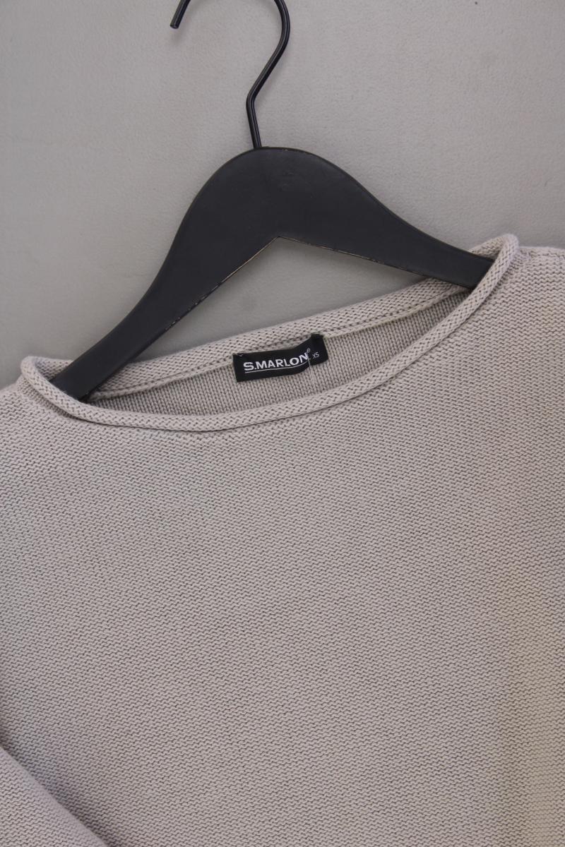 S.Marlon Feinstrickpullover Gr. XS grau aus Baumwolle