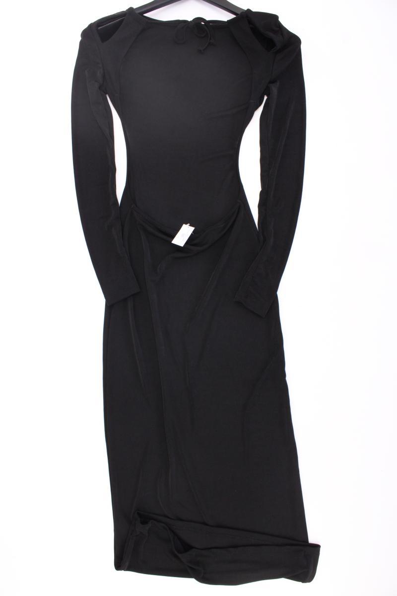 Trendyol Abendkleid mit großem Rückenausschnitt Gr. 34 Langarm schwarz