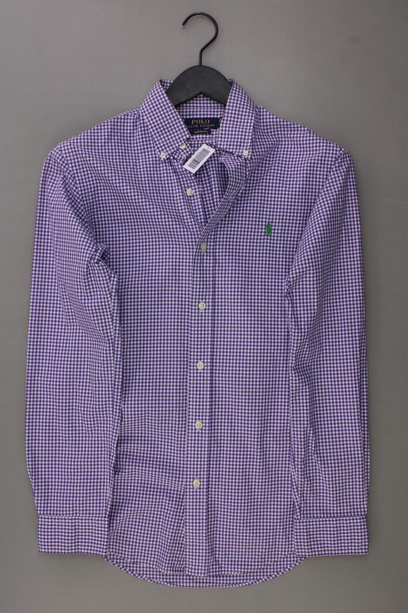 Polo by Ralph Lauren Langarmhemd Custom Fit für Herren Gr. XS kariert lila