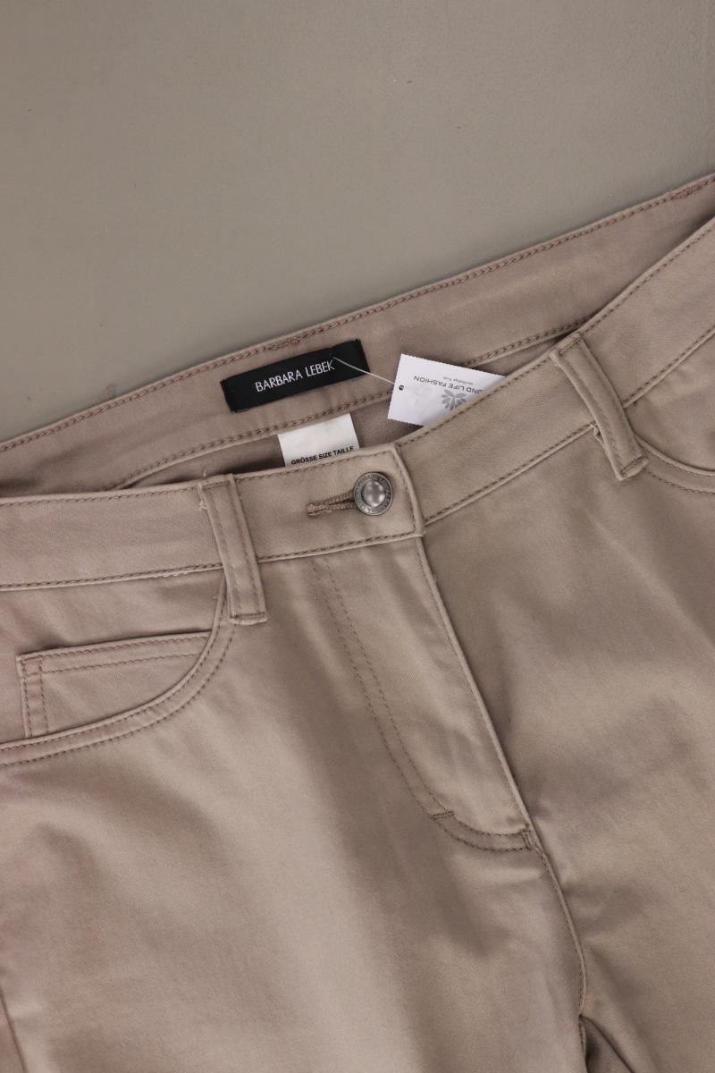 BARBARA LEBEK Five-Pocket-Hose Gr. 42 grau aus Baumwolle