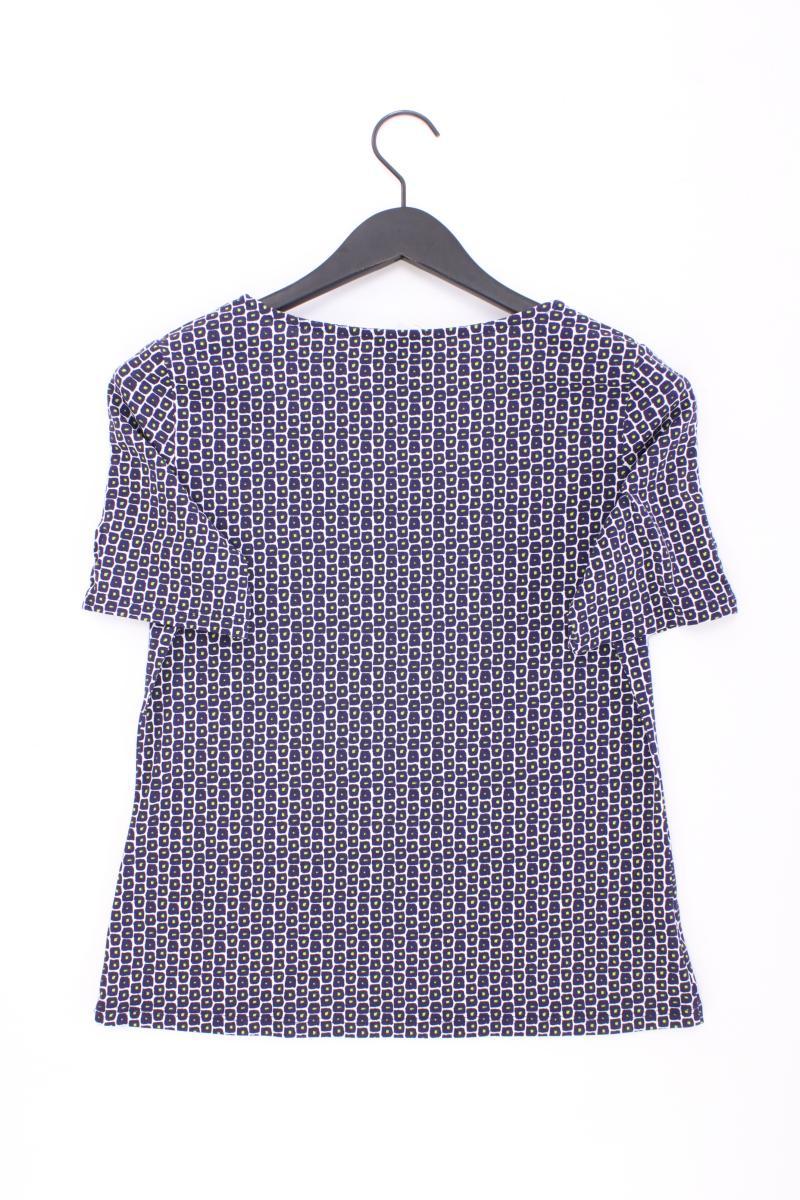 SURKANA Printshirt Gr. L geometrisches Muster Kurzarm blau aus Polyester