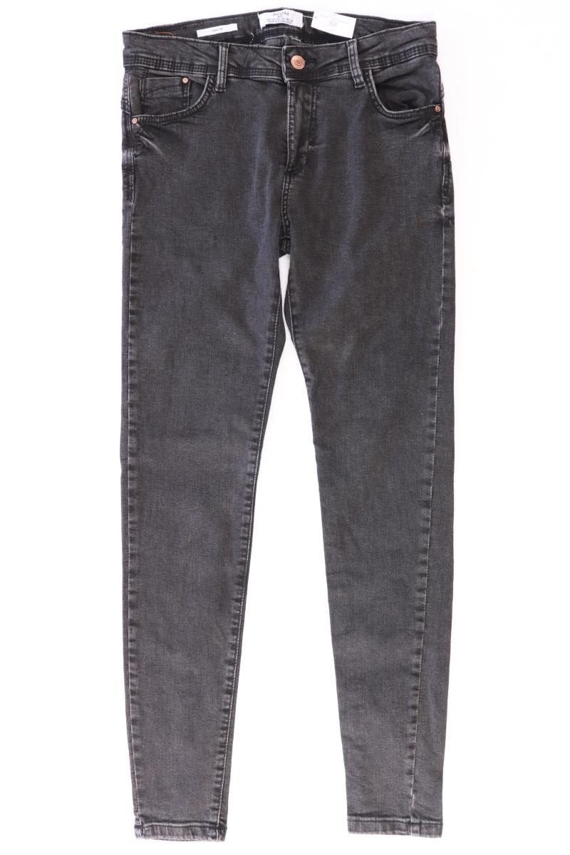 Bershka Skinny Jeans Gr. 38 grau aus Baumwolle