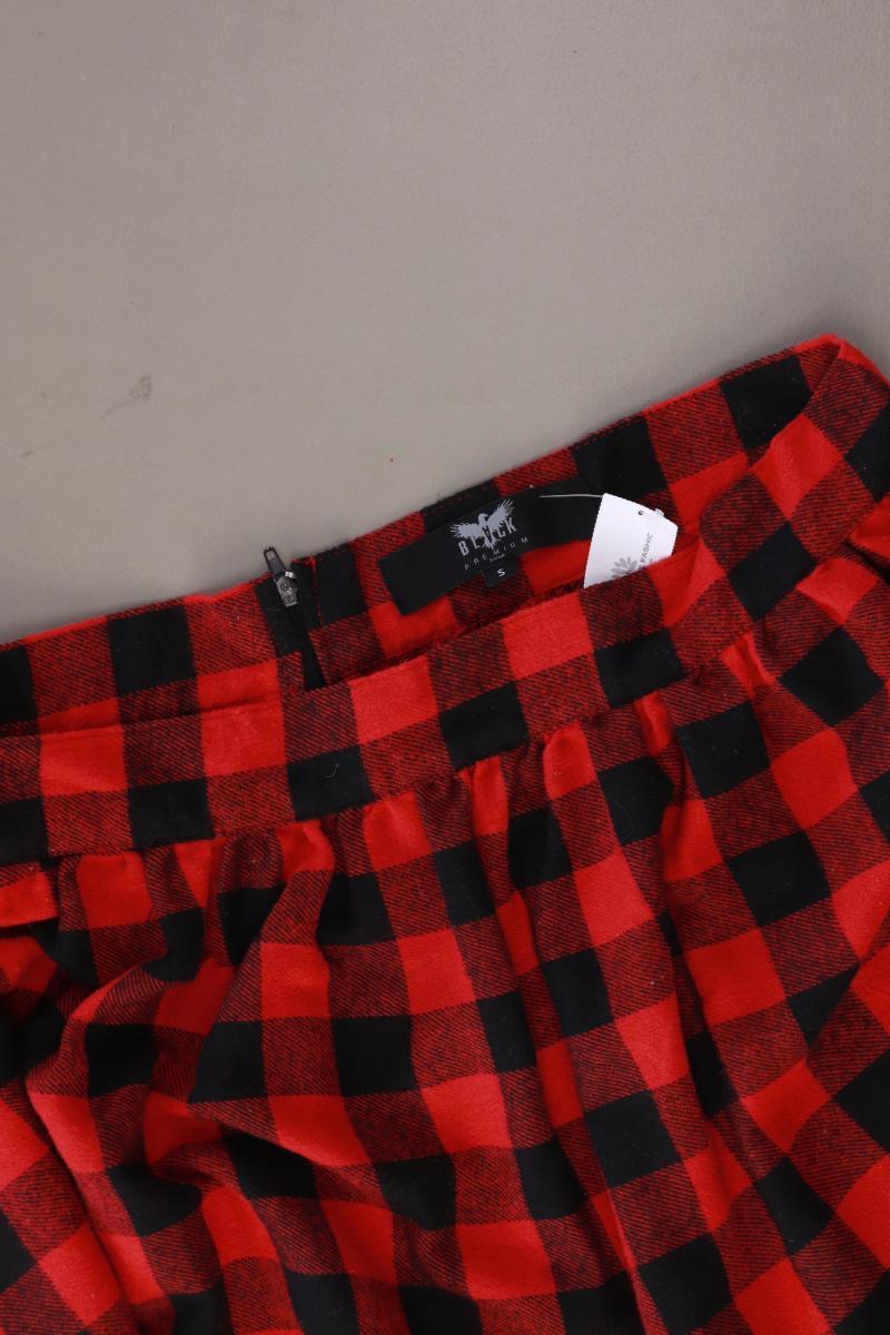 EMP Black Premium Rock Gr. S kariert rot aus Baumwolle