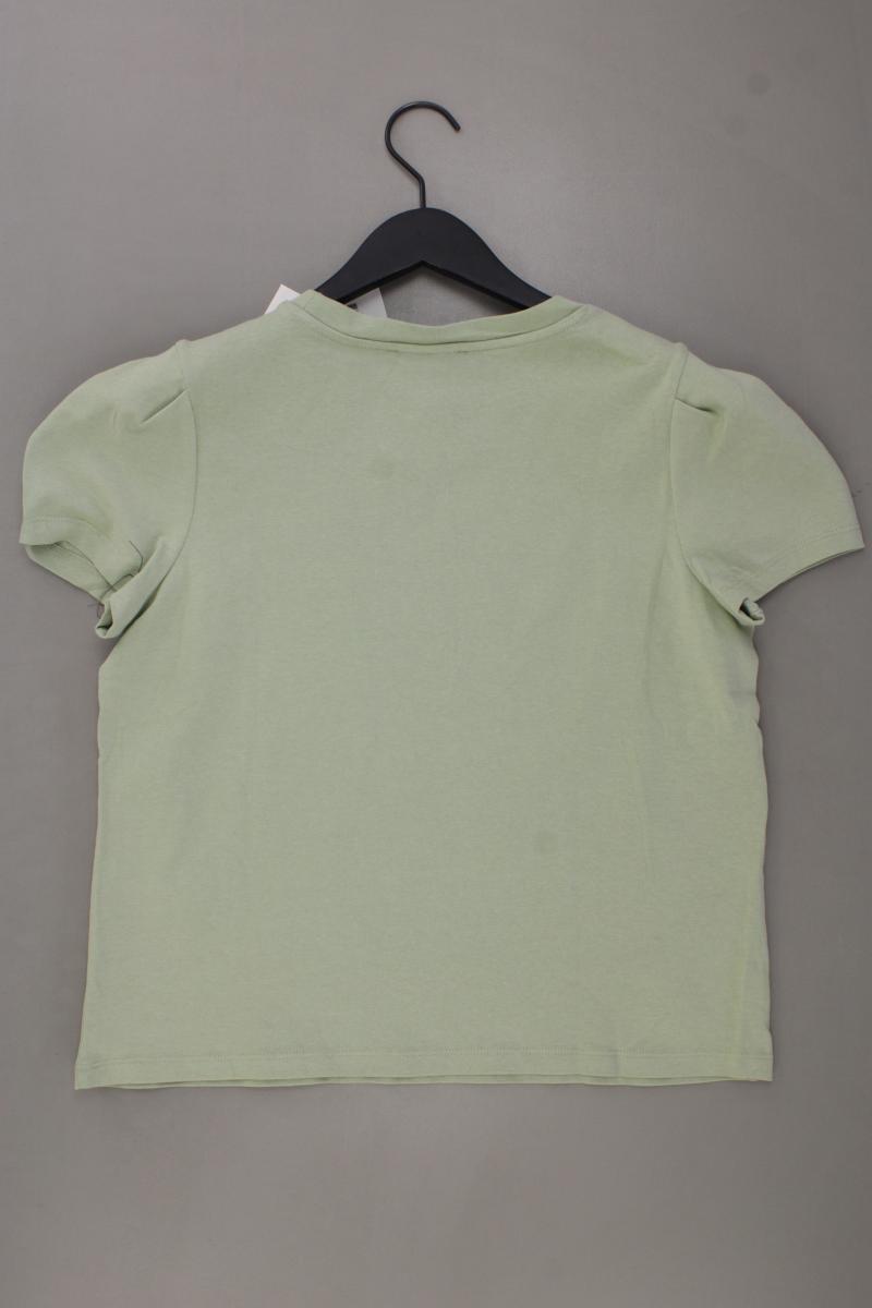 Zara T-Shirt Gr. L neu mit Etikett Kurzarm grün aus Baumwolle