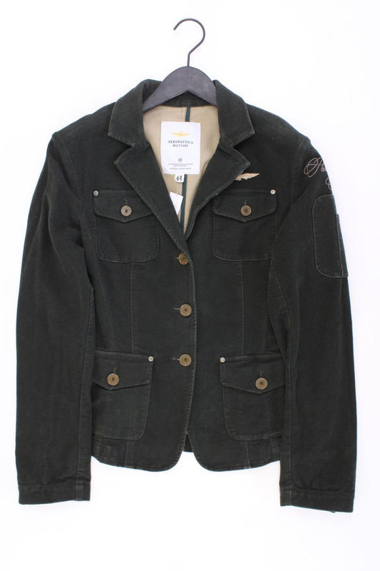 Aeronautica Miliare Regular Jacke Gr. IT 44 (M) olivgrün aus Baumwolle