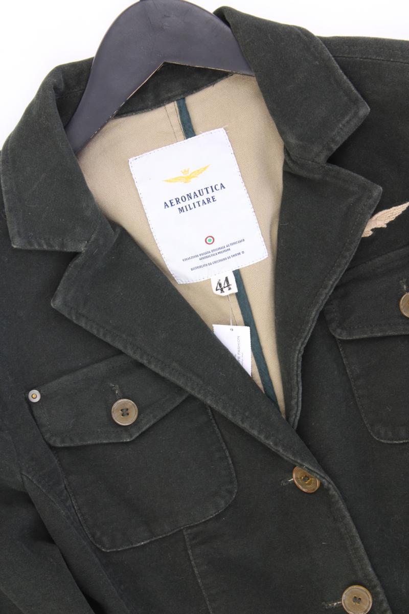 Aeronautica Miliare Regular Jacke Gr. IT 44 (M) olivgrün aus Baumwolle