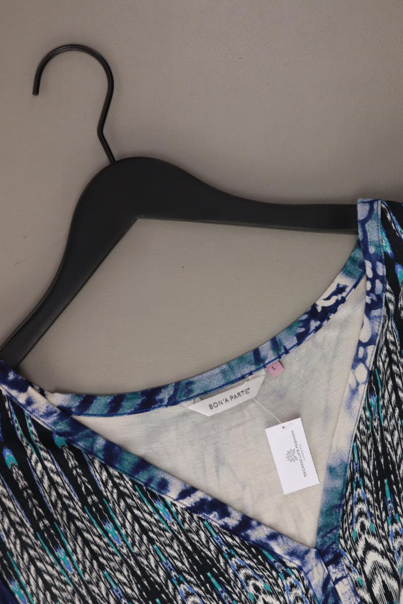 Bon'a Parte Jerseykleid Gr. L mit Gürtel Kurzarm blau