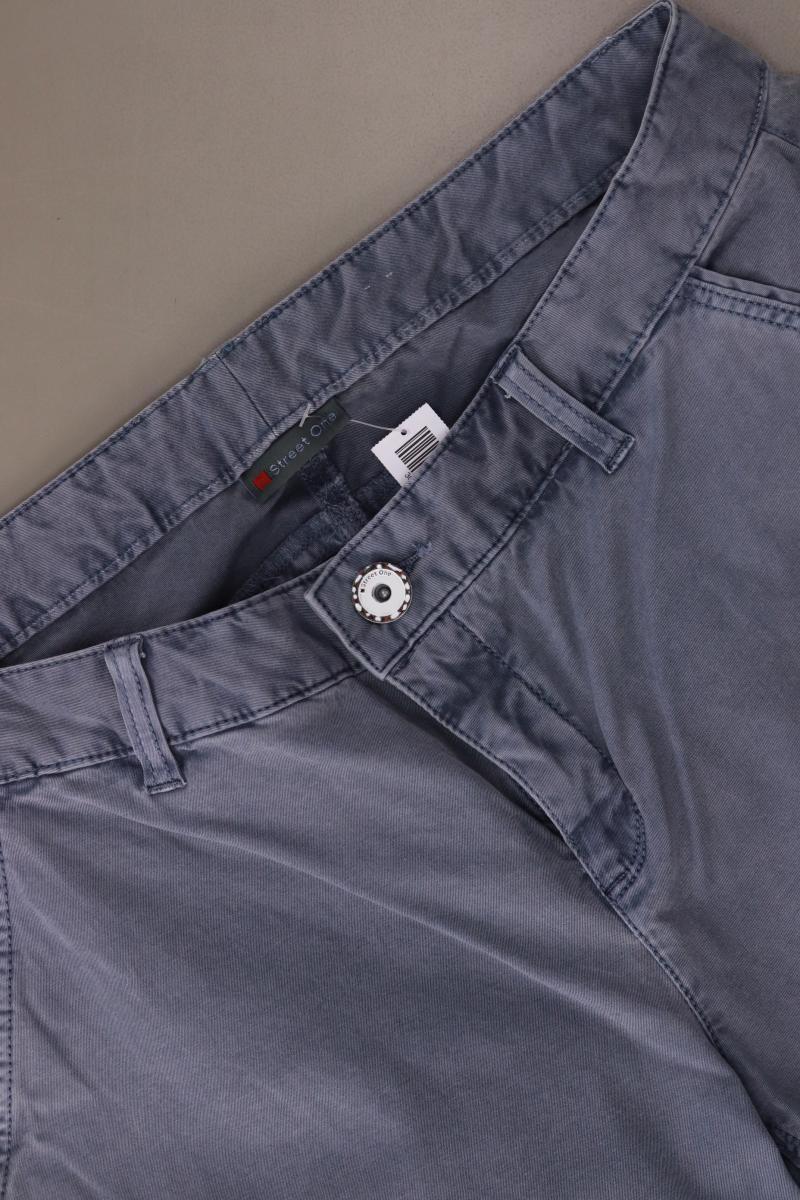 Street One Hose Gr. 42 blau aus Baumwolle