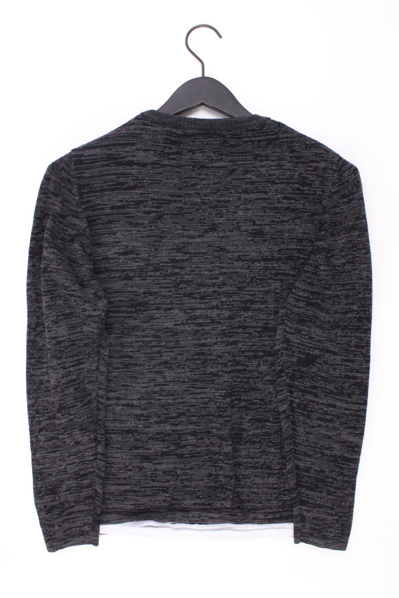 Key Largo Feinstrickpullover für Herren Gr. M grau aus Baumwolle