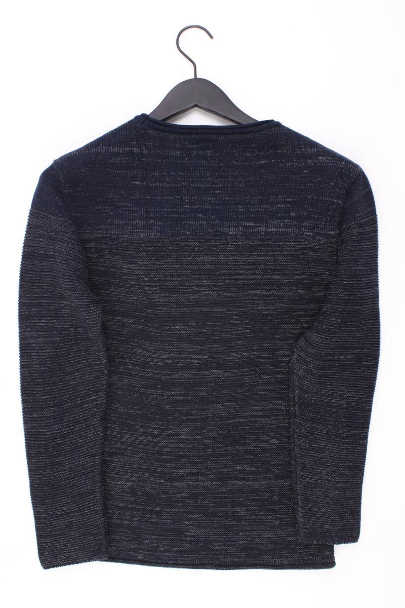 Key Largo Feinstrickpullover für Herren Gr. M blau aus Baumwolle
