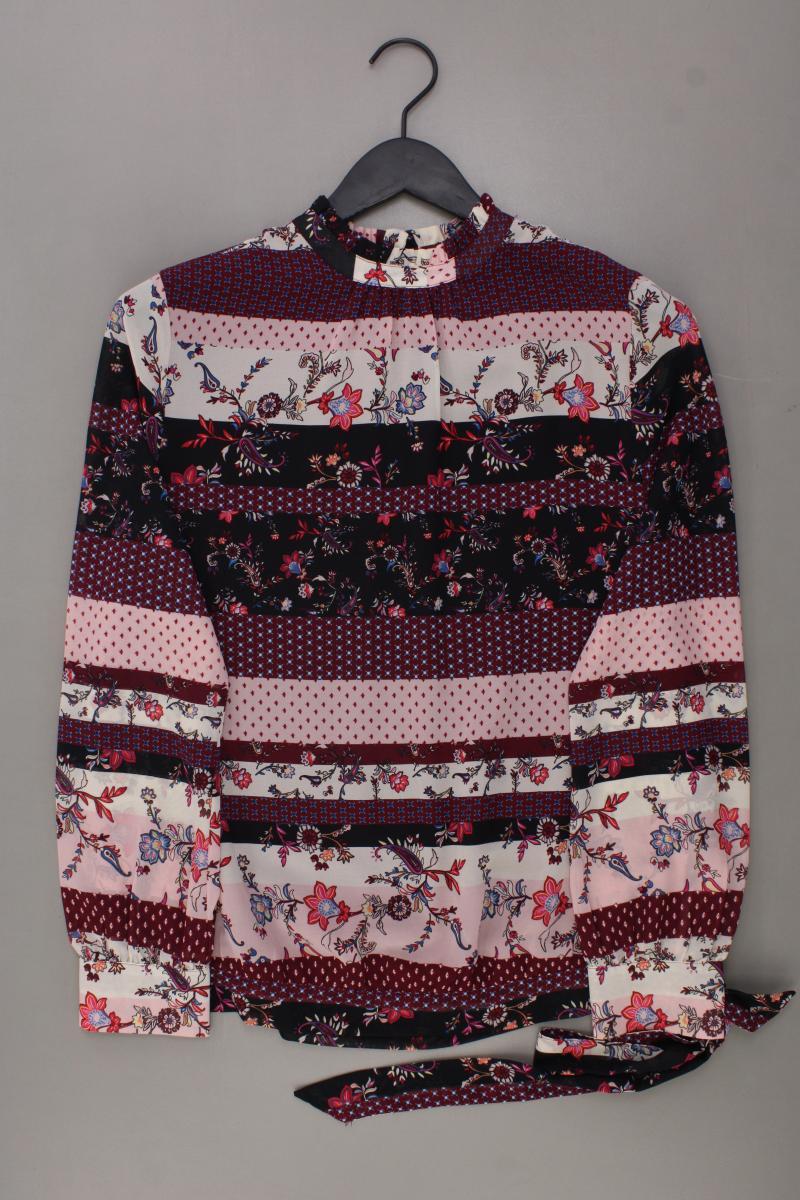 s.Oliver Langarmbluse Gr. 36 mit Blumenmuster lila aus Polyester