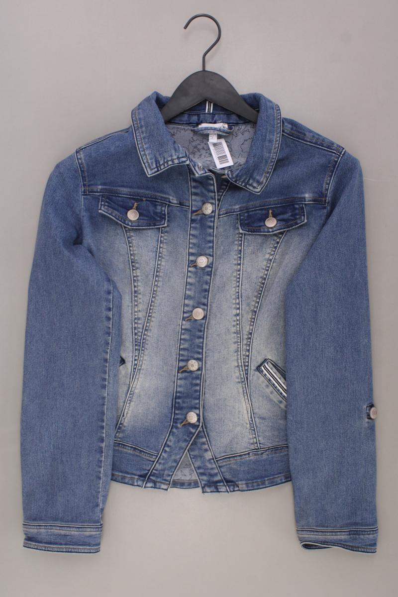 Gina Laura Jeansjacke Gr. 36 blau aus Baumwolle