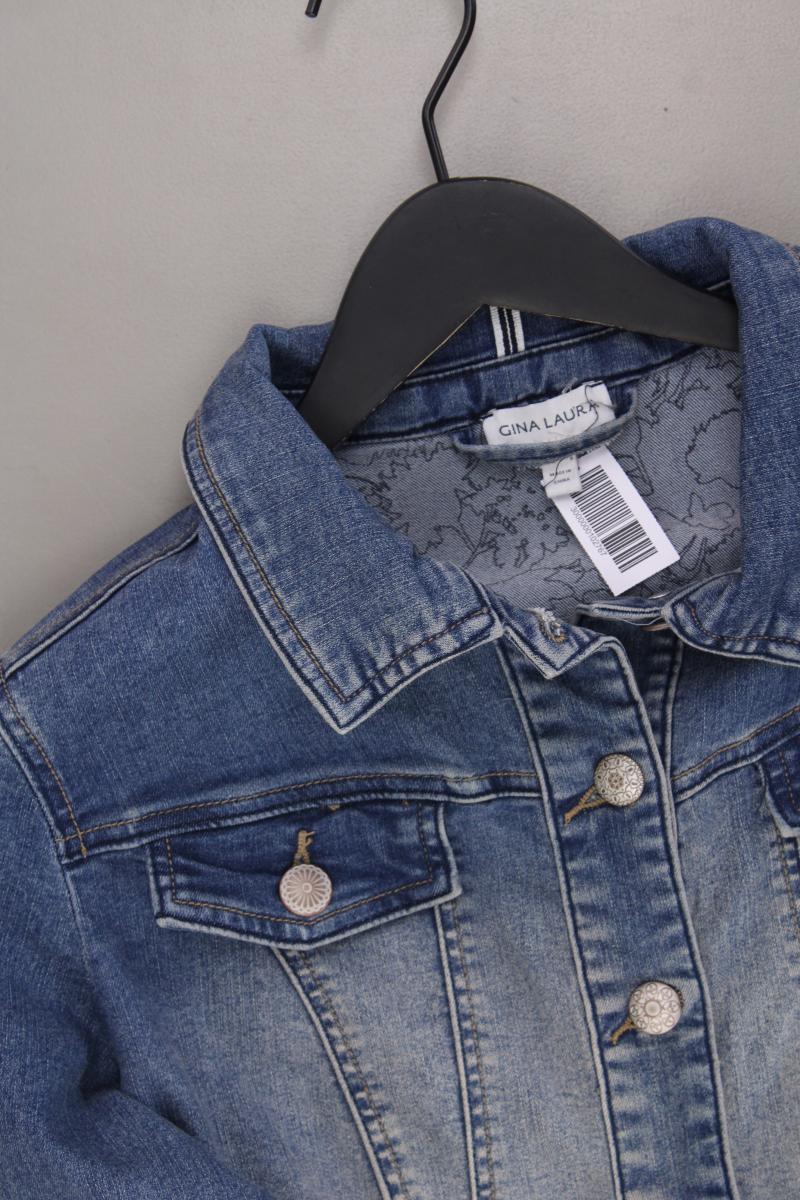 Gina Laura Jeansjacke Gr. 36 blau aus Baumwolle
