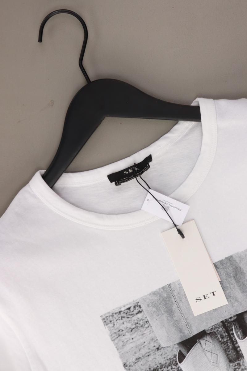 Set Printshirt Gr. S neu mit Etikett Kurzarm weiß aus Baumwolle