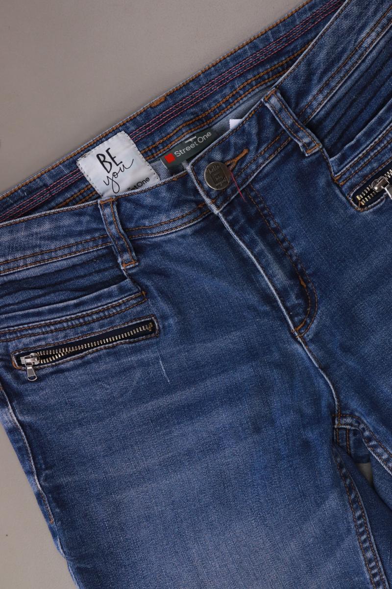 Street One Regular Jeans Gr. W28 blau aus Baumwolle