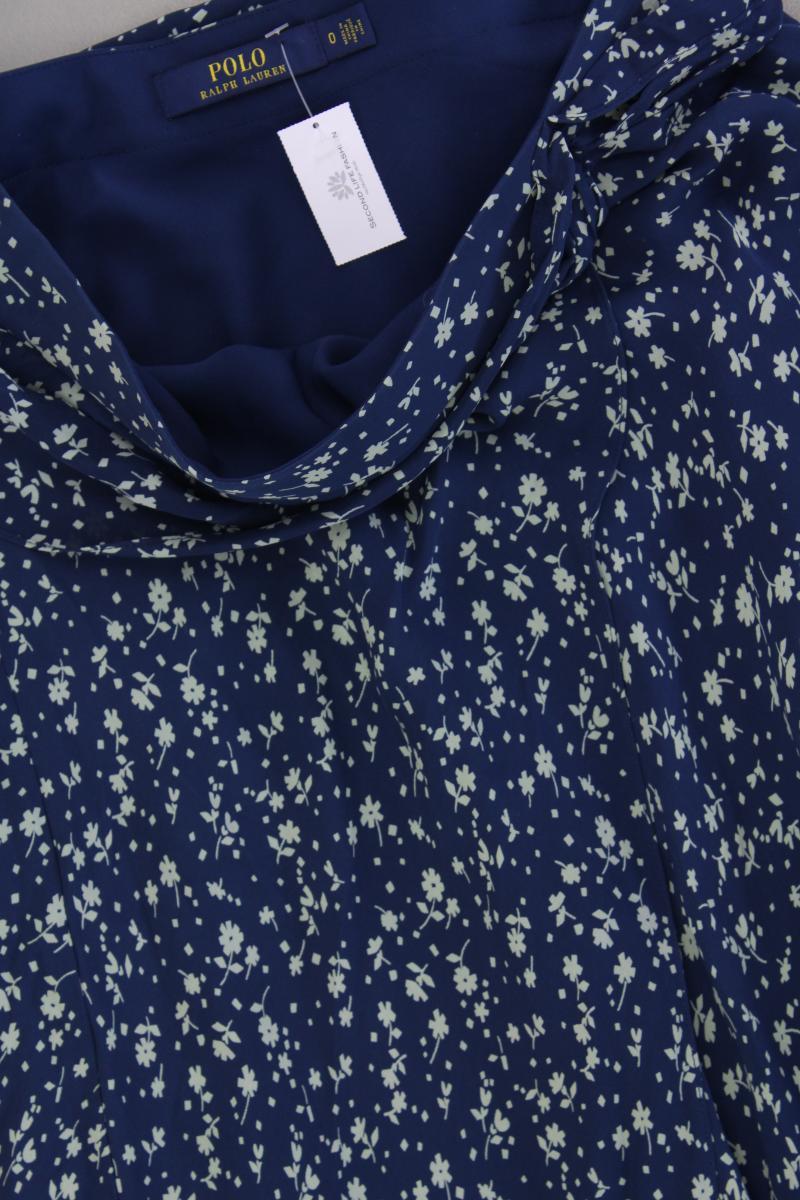 Polo by Ralph Lauren Seidenrock Gr. US 0 (XS) blau