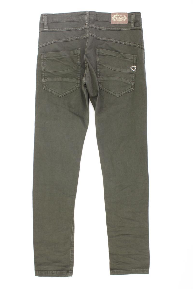 Please Five-Pocket-Hose Gr. XS olivgrün aus Baumwolle