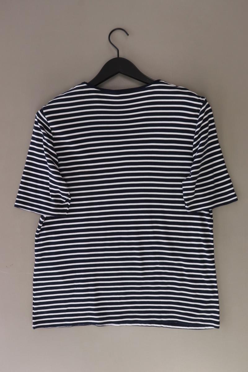 Street One Printshirt Gr. 44 gestreift Langarm blau aus Baumwolle