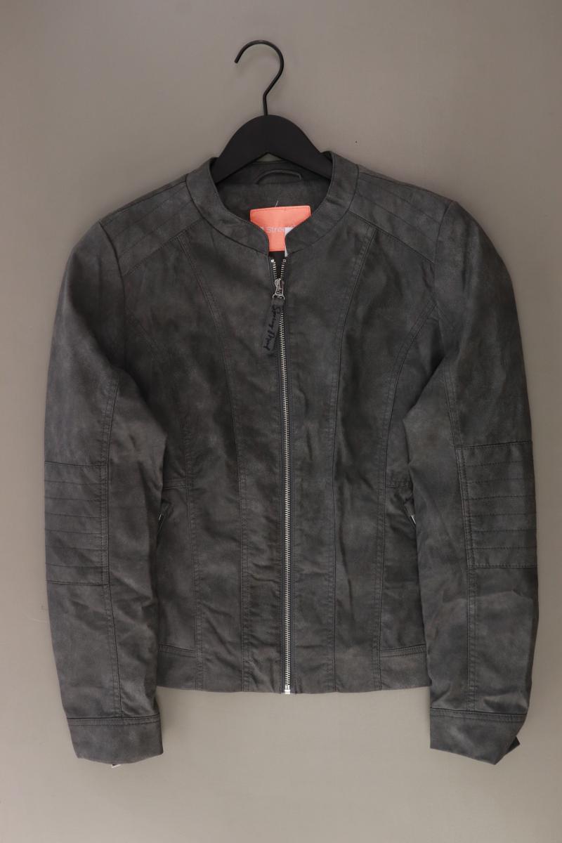 Street One Kunstlederjacke Gr. 40 grau