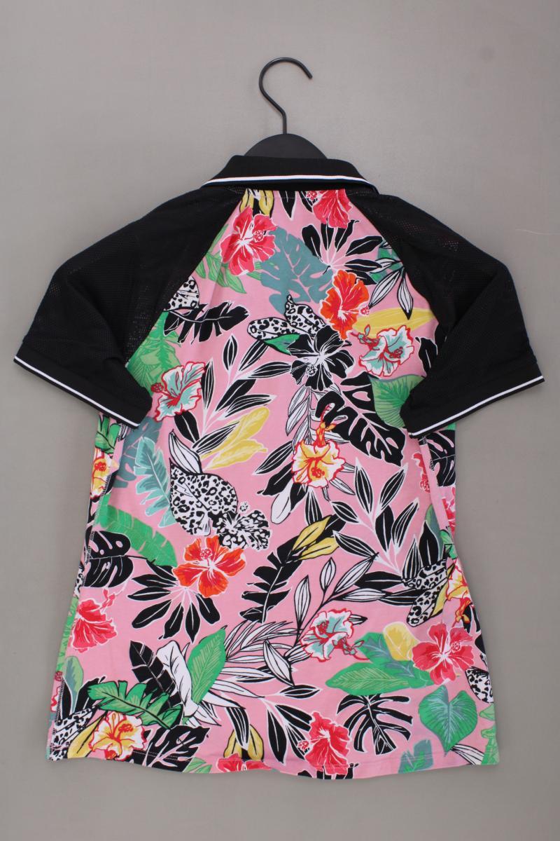 Betty Barclay Poloshirt Gr. 36 mit Blumenmuster Kurzarm rosa aus Baumwolle