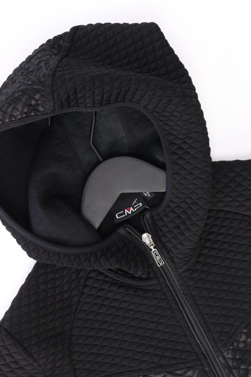 CMP Kapuzenjacke Gr. 38 schwarz aus Polyester