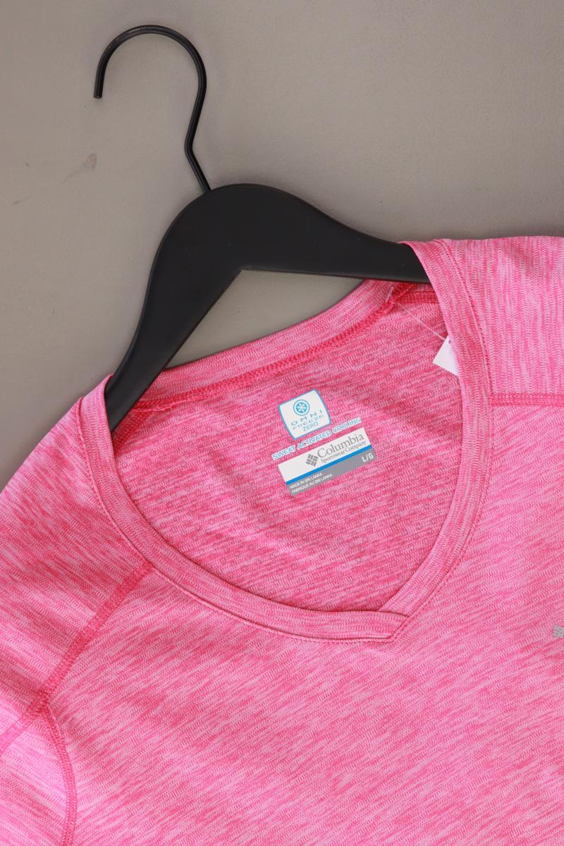 Columbia Sportshirt Gr. L Kurzarm pink aus Polyester