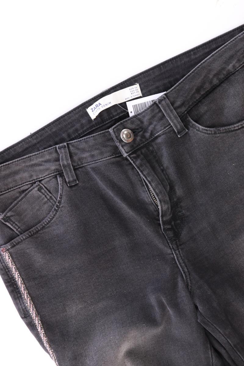 Zara Skinny Jeans Gr. 38 grau aus Baumwolle