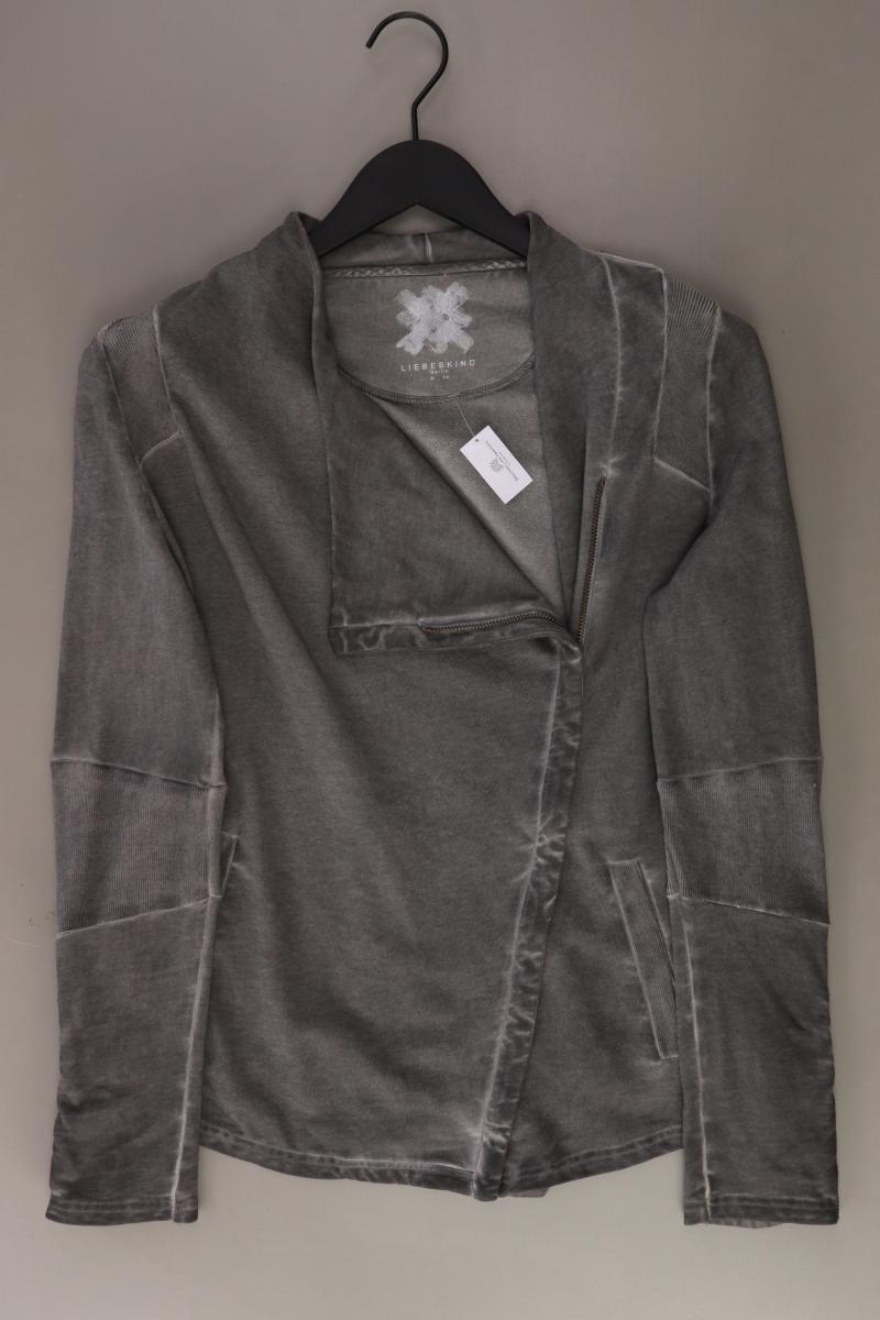 Liebeskind Berlin Übergangsjacke Gr. 38 grau aus Baumwolle
