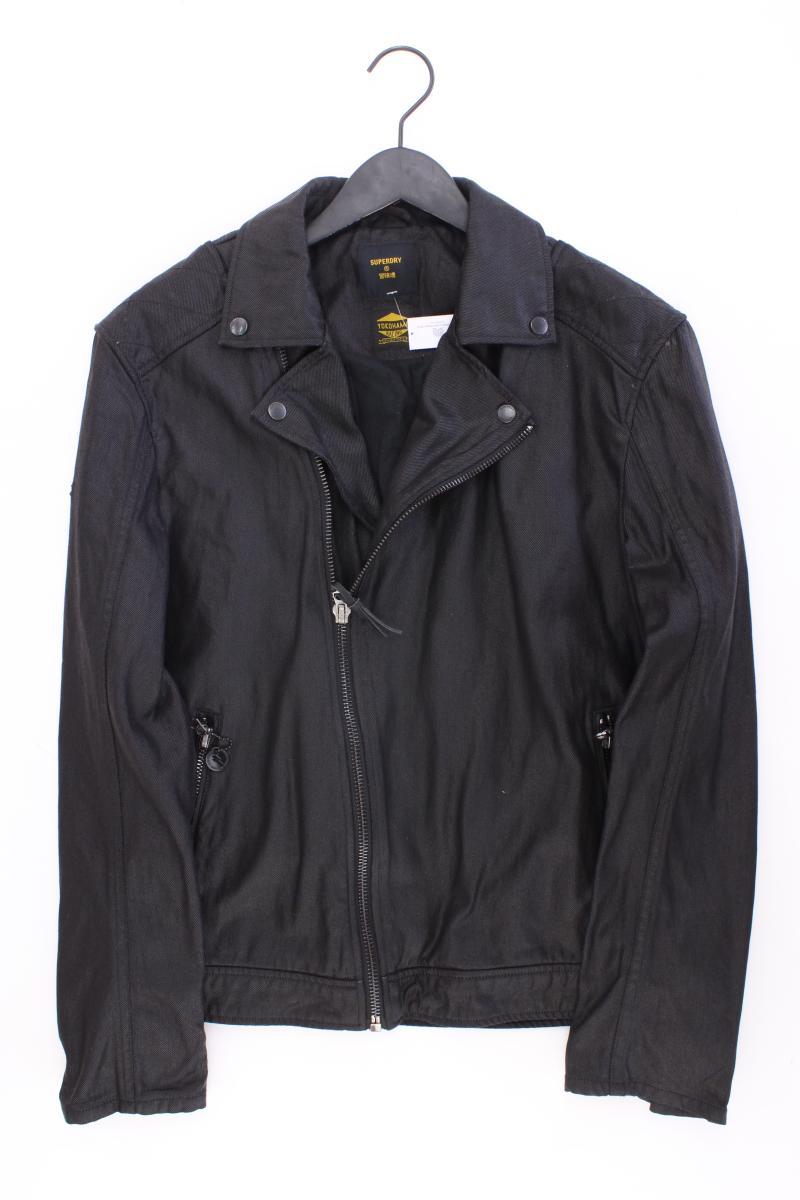 Superdry Bikerjacke für Herren Gr. M schwarz aus Baumwolle
