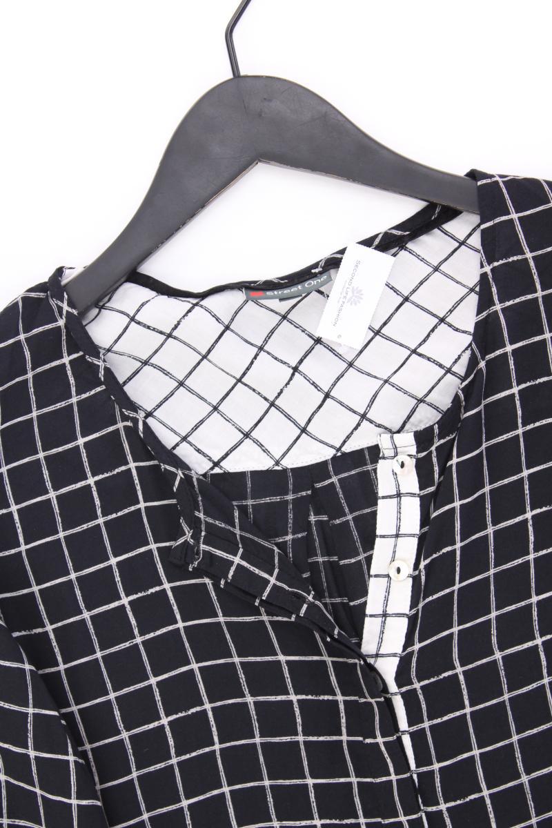 Street One Classic Bluse Gr. 36 3/4 Ärmel schwarz aus Modal