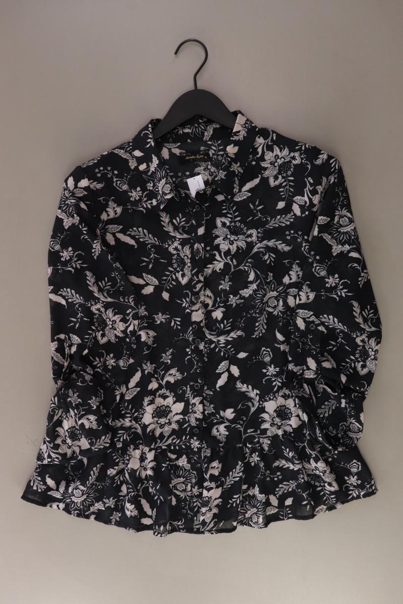 Jennifer Taylor Regular Bluse Gr. XL 3/4 Ärmel schwarz aus Polyester