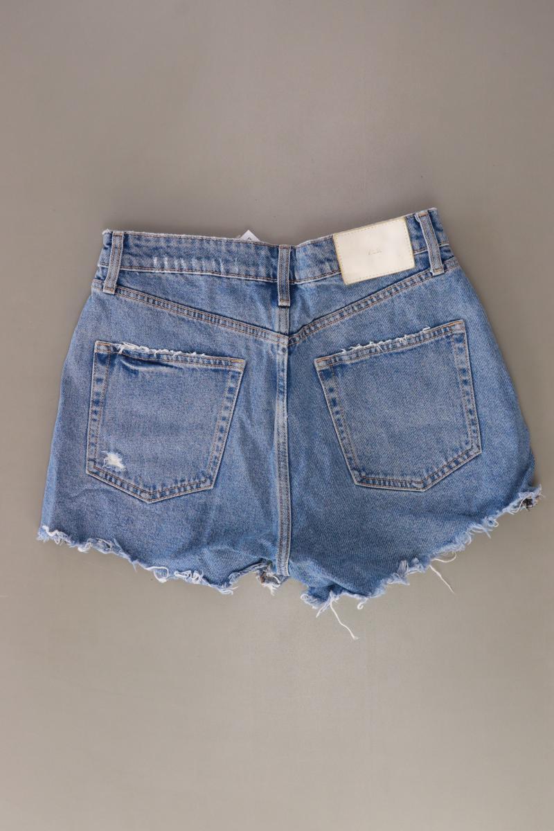 Zara Jeansshorts Gr. 38 blau aus Baumwolle